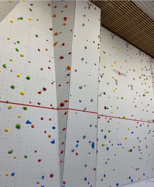 bouldering wall