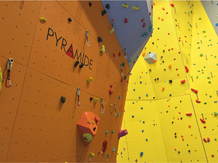 bouldering wall